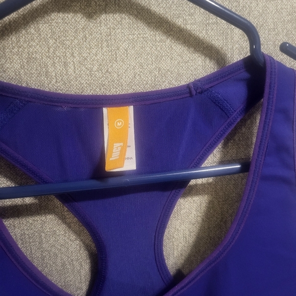 Lucy‎ Activewear Workout Top Blue/purple Medium - Picture 3 of 6